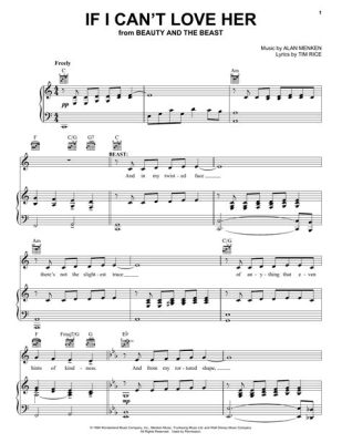 if i can't love her sheet music